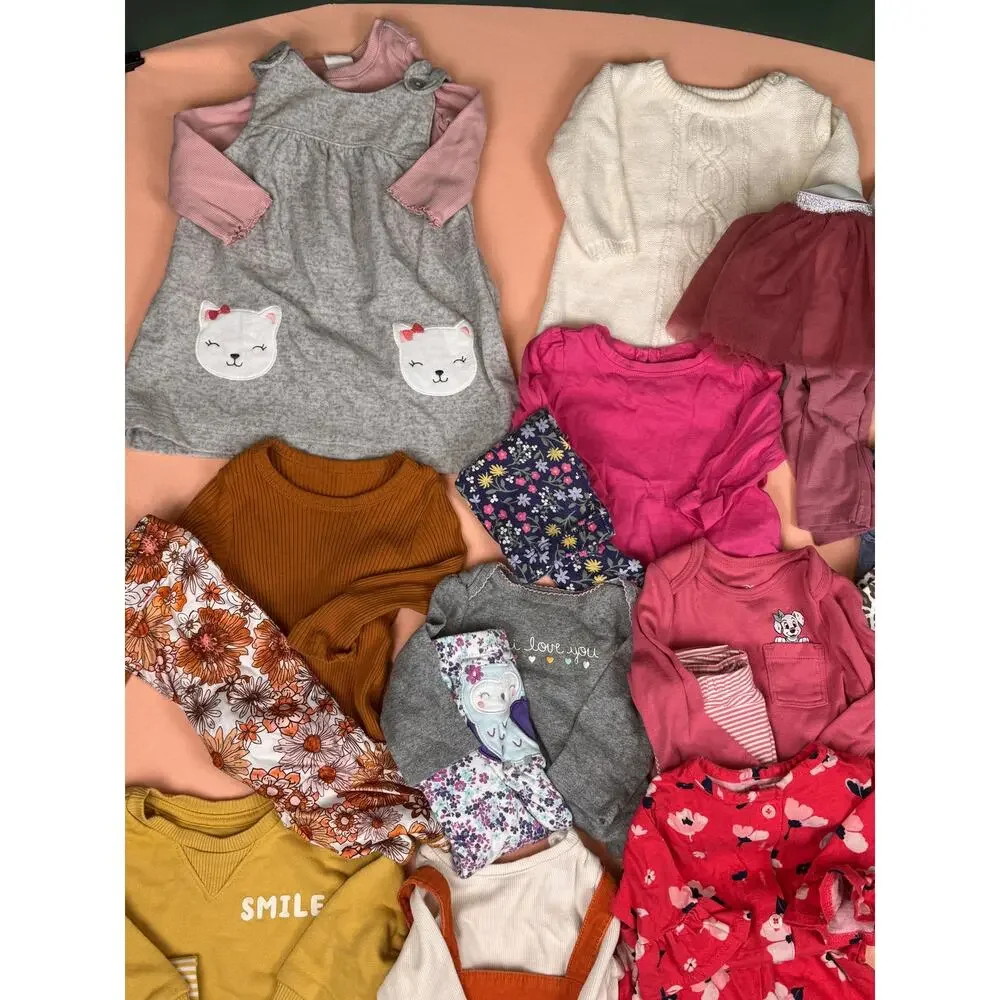 Huge Baby Girl 3-6M Fall/Winter Clothing Lot - 24 Pieces #646